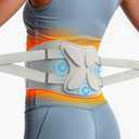Cordless Heating Pad for Back Pain Relief, Lower Back Massager with Heat & Rechargeable Built-in Battery, Portable Wearable Brace with Extension Strap, Muscle Relaxation for Men Women