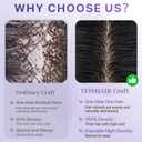 Human Hair Topper for Women No Bangs, 100% Remy Toppers Hair Pieces for Women, No Tangle & Smooth, 10 Inch #01 Jet Black