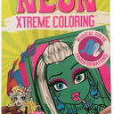 X White 2 Mesh Wash Bag Large & Small, Monster High Neon Xtreme Coloring.