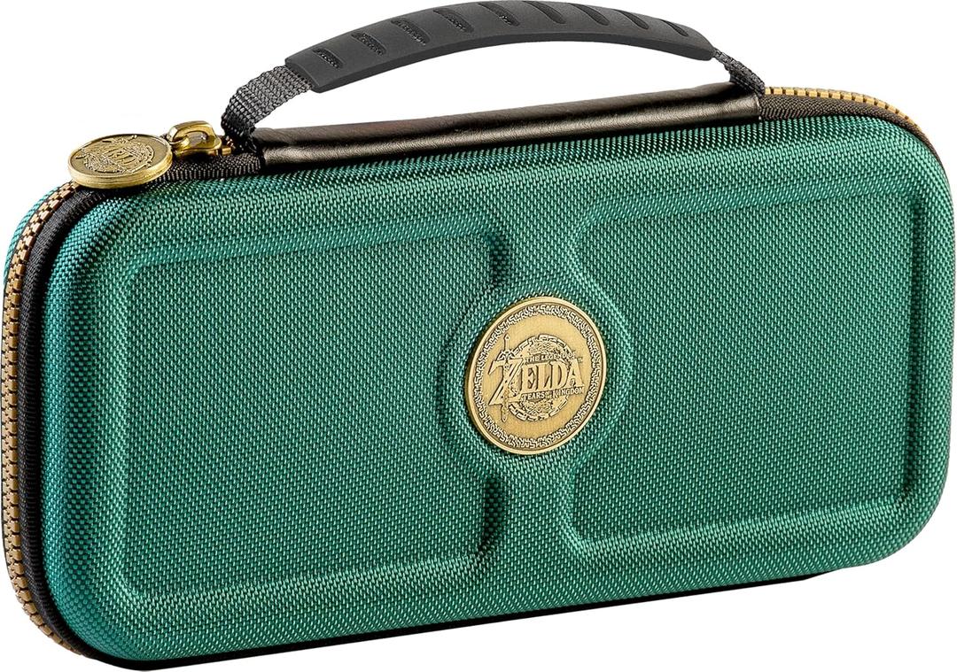 Game Traveler RDS Nintendo Switch Deluxe Travel Case Designed for All Nintendo Switch Systems - The Legend of Zelda Tears of the Kingdom - Green