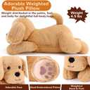 gnomantic Yellow Lab Weighted Stuffed Animals - 22 Inch 4.5 Pounds Weighted Plushies Labradoodle Stuffed Animals - Big Dog Plush Pillow - Cute Plush Toys Gifts for Kids & Adults (22" 4.5 lbs)