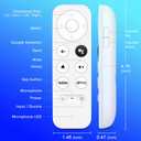 Amzpas Voice Remote for Google Chromecast 4K Snow TV, G9N9N Replacement Remote Control for Google TV HD/4K Snow Streaming Stick, GA01409-US, GA01919-US, GA01920-US, GA01923-US, GA02463-US, GA02464-US, White