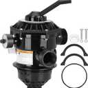 262506 1-1/2-Inch 6-Way Clamp Style Valve Compatible with pentair 262506 Multiport Valve,Fit for Tagelus/Sand Dollar/Meteor Pool and Spa Sand Filter