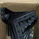 Furniture Legs Replacement Feet: Dresser Legs 4 Inch for Cube Storage - Metal Legs for Furniture Black Set of 8