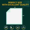 MILDPLUS Disposable Bed Pads 40"X40" 50pcs Extra Large Pee Pads