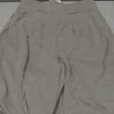 FireSwan Women's Wide Leg Pants Elastic High Waist Casual Palazzo Pants Trousers with Pockets, Size M