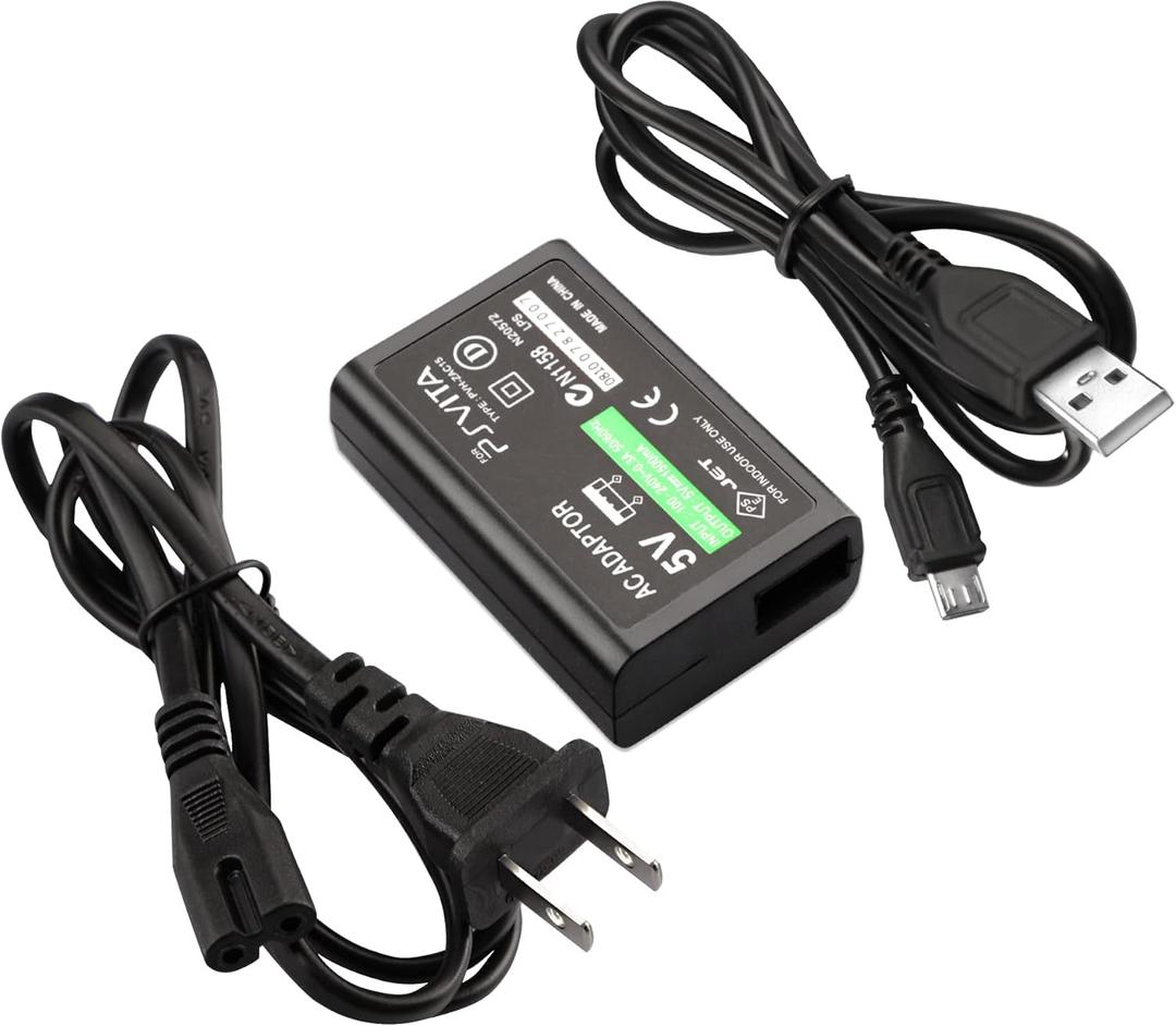 PS Vita Charger, AC Adapter Wall Charger Compatible with Sony PlayStation Vita 2000 (Only Compatible with PSV 2000)
