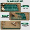 Permeable Pavers, 12 Pcs Heavy Duty Grass & Gravel Permeable Paver System Grass & Gravel Pavers PPE Plastic Pavers for Lawn Decks driveways Sidewalks shed Bases, 1" Depth, 22 Sq Ft, Green