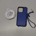 ZVE for iPhone 17 Pro Max Case Wallet, RFID Blocking Crossbody Leather Cover with Card Holder for 6.9" Blue