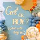 Large Wooden Boy or Girl Signs Stickers Gender Reveal Party Decoration Ideas Decal for Balloon Arch Oh Baby Shower Gender Letters Sign What Will Baby Be Decor for Backdrop Pregnancy Banner Photo Props