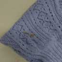 Cakulo Womens Off The Shoulder Sweater Top Fall 2025 Oversized Knit Batwing Long Sleeve Crochet Pullover Sweaters (Medium, Y- Flower Blue)
