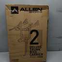 Allen Sports Deluxe 2-Bike Trunk Mount Rack, Model 102DB, Black/ Silver, 23 x 15 x 4 inches