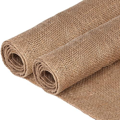 butarfe Burlap 5 Yard Natural Burlap Fabric 39 Inches Wide Burlap Fabric by The Yard Premium Jute Liner Multipurpose Jute Fiber Material for Gardening Wedding Table Runners Home Party Decor Christmas