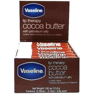 Vaseline Lip w/o Backer Card Cocoa - 10 Pack Box