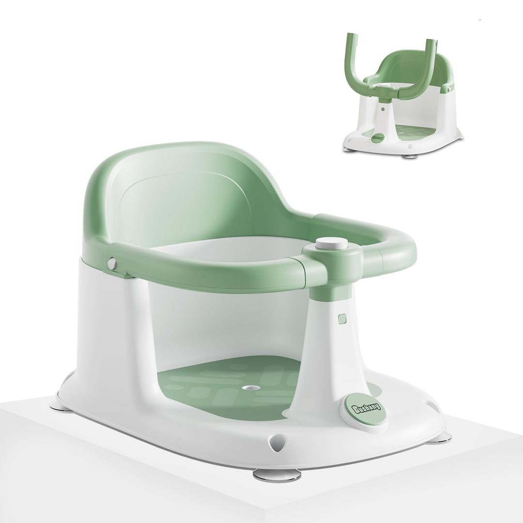 Dushany Baby Bath Seat for Babies 6 Months & up  Sit up Bathtub Seat for Toddlers  Infant Tub Shower Chair with Powerful Suction Cups