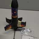 Rocket Launcher for Kids, 300 Feet Flight Altitude Rechargeable LED Spinner Rocket with Remote Control, Parachute Flying Model Rocket Toys, Electric Auto Launch Outdoor Space Toys Gifts for Ages 6-14