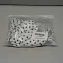JOYBIK Women's High Waisted Full Coverage Bikini Bottoms Tummy Control Adjustable Drawstring Swim Bottoms White Polka Dot 2XL