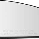 TRQ Passenger Side Mirror Glass with Backing Plate Heated Compatible with 2017-2021 Buick Encore 2017-2022 Chevrolet Trax