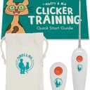 ALBERT & MIA Cat Training Kit (4 Pieces) - Quiet Clicker + Target Stick Clicker + Treats Pouch + Cat Clicker Training Start Guide (Beginner to Expert)