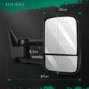 SCITOO Towing Mirrors Fit Chevy GMC Exterior Accessories Mirrors Fit 1999-2007 Chevy/GMC Silverado/Sierra 1500 2500HD 3500HD with Convex Glass Manual Controlling and Telescoping Features, Size: Pack of 2