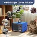 125,000mg/h Ozone Generator, High-Capacity Ozone Machine & Negative Ion Air Purifier O3 Air Ionizer Odor Removal for Home, Car, Pets, Basement Covers up to 2500 Sq.Ft. (Silver)