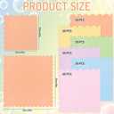 Whaline 300Pcs Pastel Rainbow Cocktail Napkin Macaron Color Scalloped Paper Napkin 6 Colors Disposable Party Dinner Napkin for Wedding Baby Shower Birthday Party Supplies Table Decor