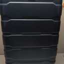 Samsonite Omni PC Hardside Expandable Luggage with Spinner Wheels, Teal, Checked-Large 28-Inch