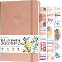 Clever Fox Daily Faith Journal  Guided Prayer, Gratitude & Bible Study Notebook  Faith Based Gifts & Journaling Supplies for Women (Rose Gold) (A5 (5.8'' x 8.3''))