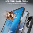 Miracase for iPhone 17 Case 6.3'', Full-Body Bumper Military Drop Protection Outdoor Phone case with Built-in Glass Screen &Camera Control,Easy Installation,No Gap,Compatible with MagSafe,Black