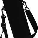 FAVOMOTO Neoprene Water Bottle Bag for Hiking Backpacking Adjustable Shoulder Strap Water Bottle Holder Travel Bags 500ML