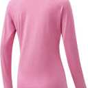 2 x HISKYWIN Women's Quick Dry Shirts UPF 50+ Sun Protection V-Neck Long Sleeve Athletic Workout Tops
