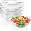R-kay 6 Pack Extra Large Serving Bowl - 150 Ounce Plastic Serving Bowls For Entertaining - Clear Plastic Bowls For Salads And Snacks - Disposable bowls For All Occasions