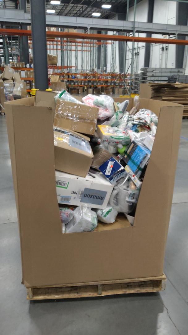 pallet of salvage items