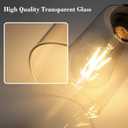 Unicozin Modern Bathroom Light Fixtures, 3 Light Vanity Lights, Black Wall Lamp with Clear Glass for Bathroom, Mirror, Living Room, Bedroom, Hallway, E26 Base