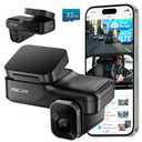 Dash Cam Front Inside, 4G LTE Security Cam for Car, Remote Live-View, Instant Alert via App, Cloud, IR Night Vision, No Screen, Dual FHD Dash Camera, 24/7 Parking Mode, GPS, OBD Cable Includes (L7)