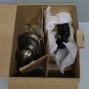 SCHLAGE F10 PLY 609 CAM Camelot Collection Plymouth Passage Knob, Antique Brass