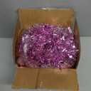100 FT Pink Tinsel Garland Christmas Halloween Garland Decorations Metallic Tinsel Twist for Christmas Tree New Year Holiday Birthday Party Decorations (3.54" x 100', Pink)