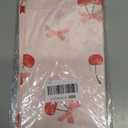 2 x 3pcs Cherry Birthday Decorations Tablecloths, Large Size Cherry and Bows Birthday Decorations Table Cloth for Cherries Themed Party, 54 x 108 Inch