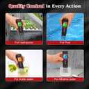 Digital pH Meter High Accuracy UL-Certified Water Tester with 6 Packs Calibration Powders Color LCD Backlit Display with pH Test Strip for Pools Hydroponics Aquariums Hot Tubs Drinking Water