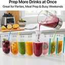 C CRYSTAL LEMON 200PCS Drink Pouches with 200 Straws Reclosable Handheld Juice, Smoothie & Liquor Bags Heavy-Duty Pouches for Parties, Travel & Events