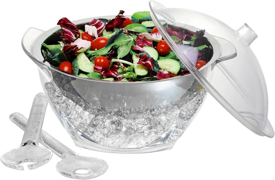 Prodyne BOWL, ICED Salad-4 Qt, Off-white