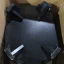 Hives and Honey Daley Oval Jewelry Armoire, Stylish Standing Organizer with Mirror, 7 Drawers, 20 Necklace Hooks, Anti-Tarnish Lining, Divided Storage, Black