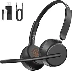 SEJJ Spark 07Wireless Headset with Mic for Work