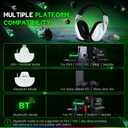 WESEARY Wireless Gaming Headset for Xbox Series X|S, 2.4GHz Ultra-Low Latency Headset with Noise Cancelling Mic for PC, PS5, PS4, Switch, Mac, 3D Surround Sound, Bluetooth 5.4, 50H Battery