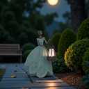 Guichifun Fairy Statues Solar Outdoor Lights - Resin Garden Figurines Decorations for Patio Yard Lawn Decor Housewarming Gardening Gifts for Women Mom 7.4 x 5.3 x 12 Inch