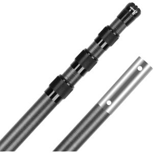 DOBEN Carbon Fiber Pool Pole, Professional Ultralight Pool Poles 3.7 to 12 FT, Telescoping Lightweight Pool Cleaning Pole, Heavy Duty Pool Pole for Skimmer Net, Brush, Vacuum Head 12FT (Matte)