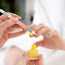 5 Pcs Nail Art Sculpture Pen, Dual Tipped Silicone Nail Tools Rhinestone Nail Art Pens Silicone Nail Brush for Design Shaping Drawing Dotting Sculpting Tool