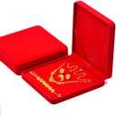 Jewelry Set Velvet Box Necklace Earring Ring Necklace Bracelet Gift Display Case Wedding Jewelry Storage Holder (Red)
