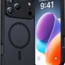 Magnetic for iPhone 17 Pro Max Case, Full Camera Protection, Compatible with MagSafe, Military-Grade Shockproof, Anti-Slip, Matte Slim Cover for i Phone 17 Pro Max Phone Case 6.9", Black