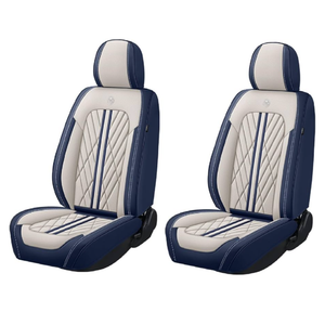 Universal Fit Waterproof Breathable Nappa Leather Automotive Vehicle Car Seat Covers Set Cushion Protector for Sedan SUV